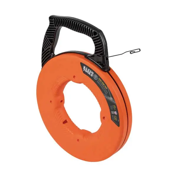 Klein Tools 1/8″ × 120′ High-Carbon Steel Fish Tape for Electrical Wiring