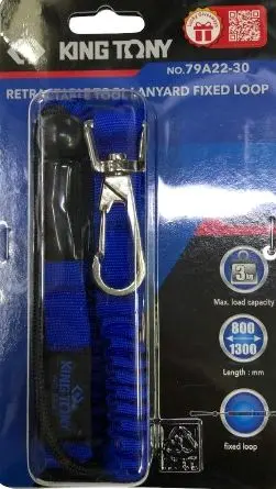 KT 79A22-30 Retractable Tool Lanyard – Durable Nylon, 30-Inch Reach