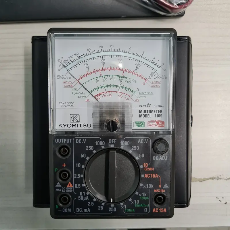 Kyoritsu KM1109 Analog Multimeter – Reliable Manual Measurement Tool for Field Technicians