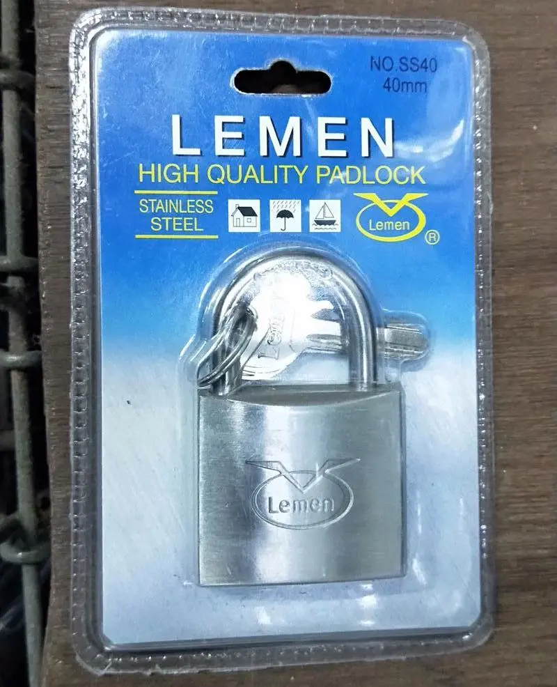 Lemen PL-LM-SS30KA Stainless Steel 30 mm Padlock – Keyed Alike Set