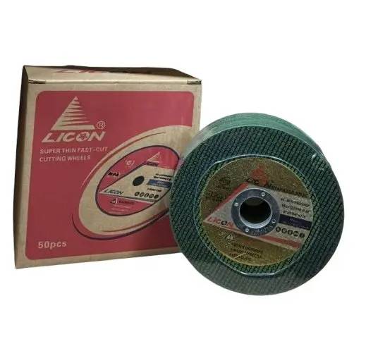 Licon 5-Inch Green Cutting Disc – 125mm x 1.2mm x 22.23mm, Optimized for Stainless Steel Applications