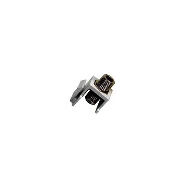 Loaded F-Type Keystone Insert – White, Pre-Terminated Coaxial Connector