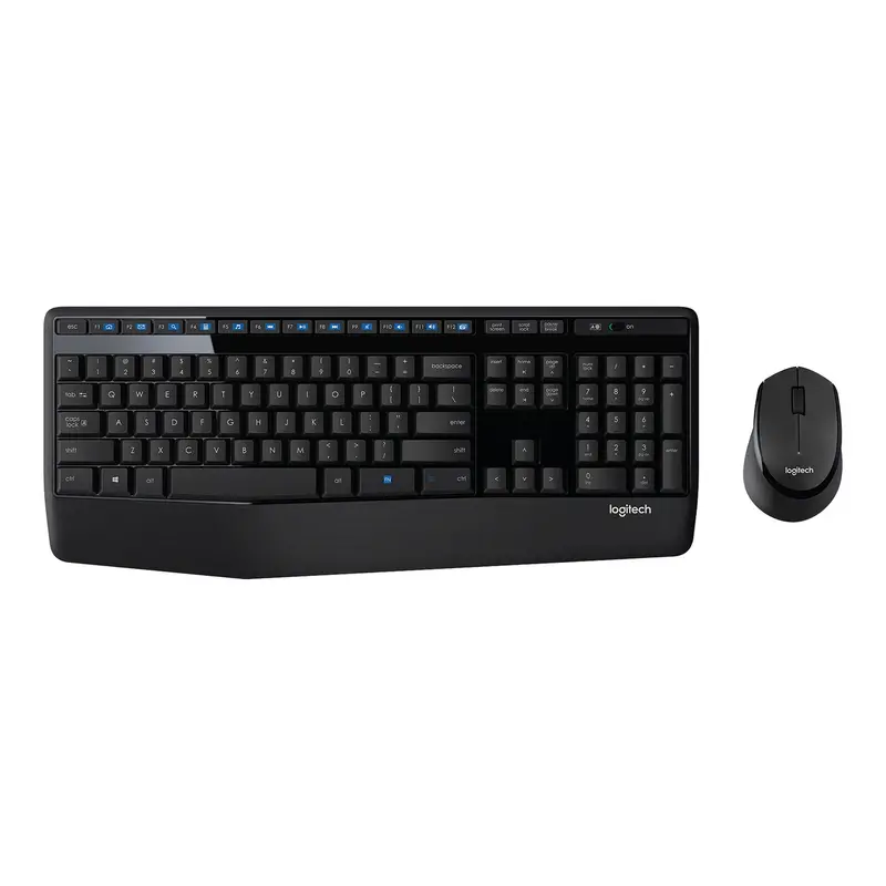 Logitech MK345 Wireless Keyboard and Mouse Combo – Ergonomic Design with Palm Rest