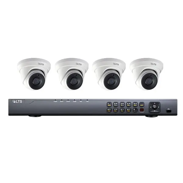 LTS LTD08KET4-1T 8-Channel 1TB NVR System with Four 1080p 2MP Turret Cameras