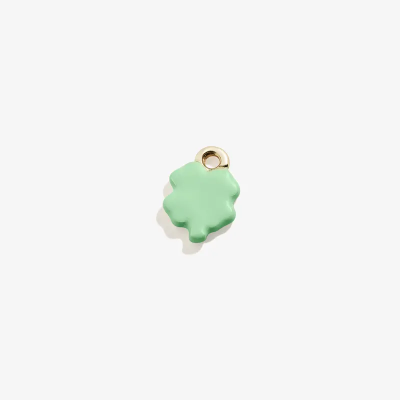 Lucky Clover Hoop Earring Charm