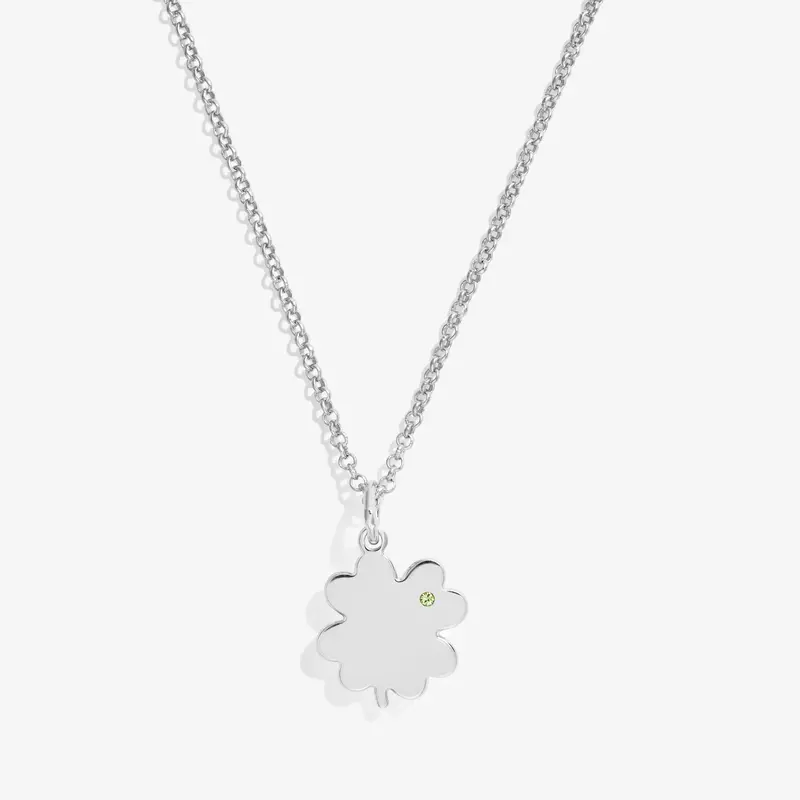 Lucky Four-Leaf Clover Pendant Necklace – 21-Inch Chain