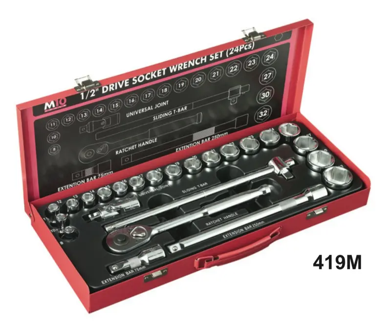 M10 1/2″ Drive Socket Set – 419M Variant | Singapore-Made Tool Kit