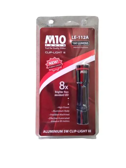 M10 5W LED Flashlight – Lightweight Portable Illumination | LED-MLE112A