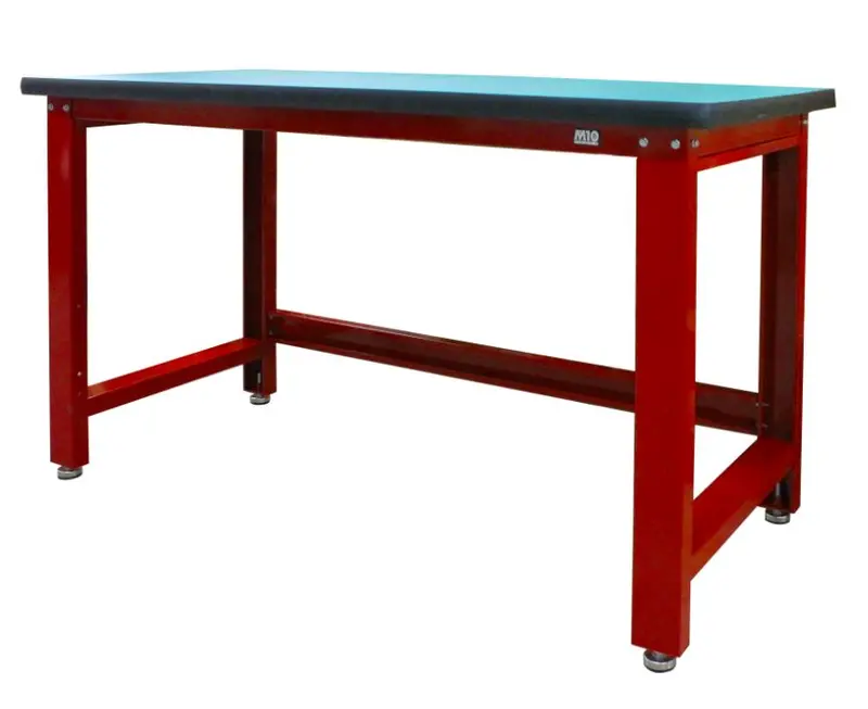 M10 Heavy-Duty Steel Workbench with Wooden Table Top – WB015