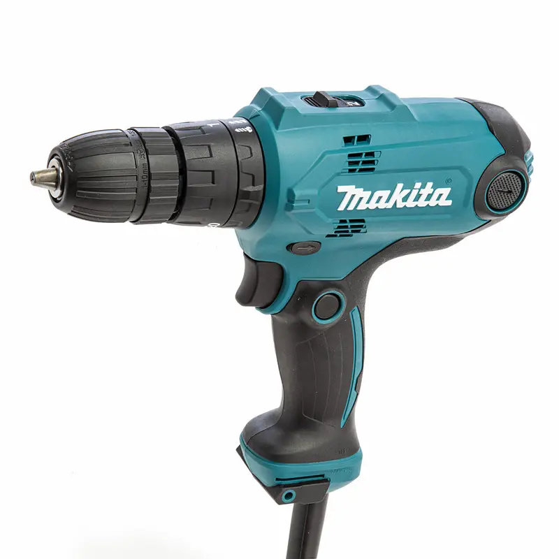 Makita 10mm AC Hammer Drill – Corded Electric Drill for Concrete & Masonry | M-HP0300