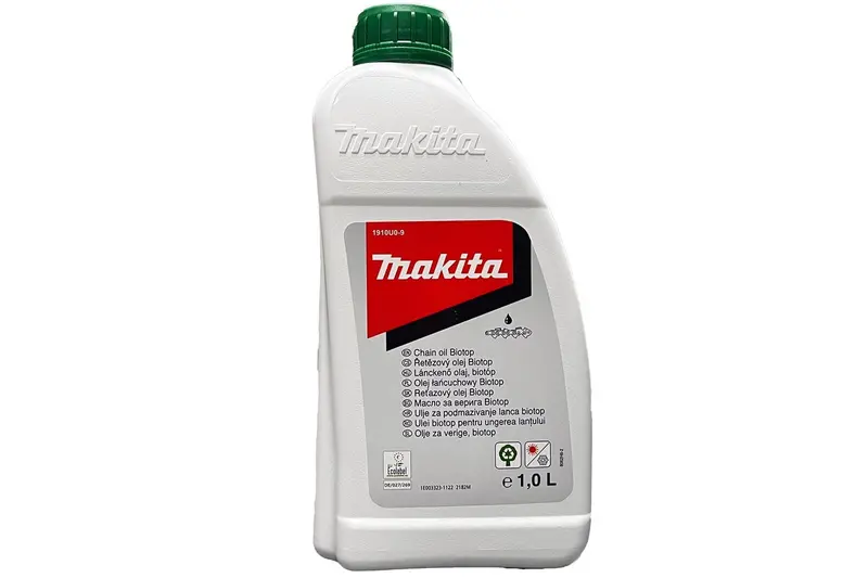 Makita Biodegradable Chain Saw Oil – 1L Bottle for Professional Use | 1910U0-9