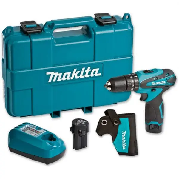 Makita HP330DWE 10.8V Cordless Hammer Drill – Compact Design, Built-in LED Light