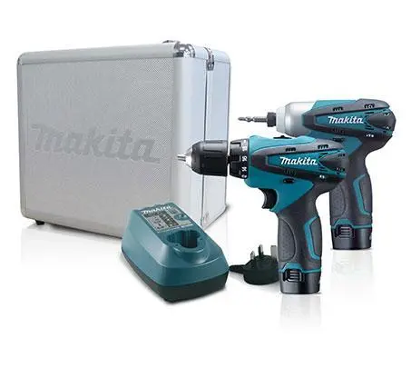 Makita LCT204 10.8V Dual-Tool Cordless Combo Kit – Driver-Drill + Impact Driver (Model M-LCT204-2**)