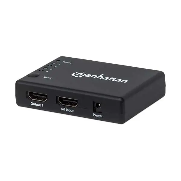 Manhattan 4-Port 4K HDMI Splitter – Compact 4K@60Hz Distribution Hub