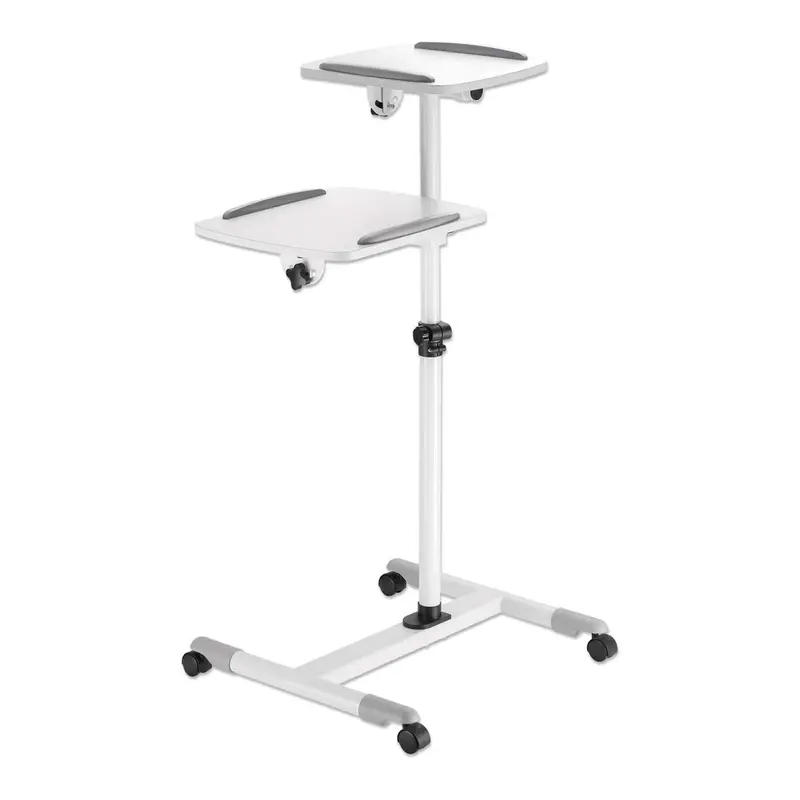 Manhattan 461726 Mobile Projector and Laptop Cart with Adjustable Shelf and Casters