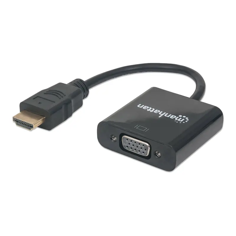 Manhattan HDMI to VGA Active Converter – Male HDMI Input, Female VGA Output