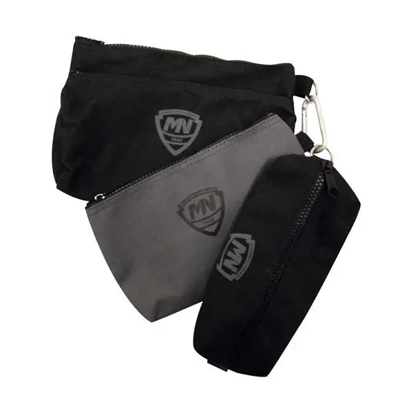 McGuire-Nicholas Canvas Utility Bags Set – 3-Pack with Carabiner Clips