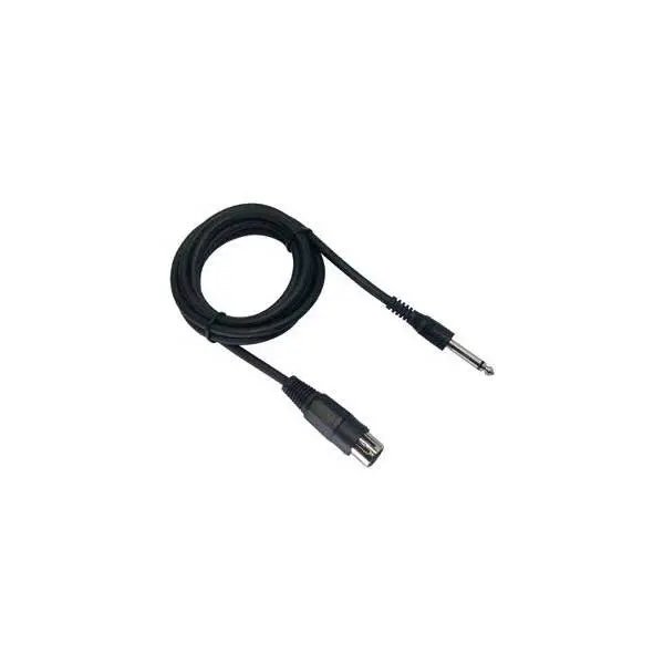 MediaStar 12-Foot Unbalanced XLR Female to 1/4-Inch TS Male Mic Cable