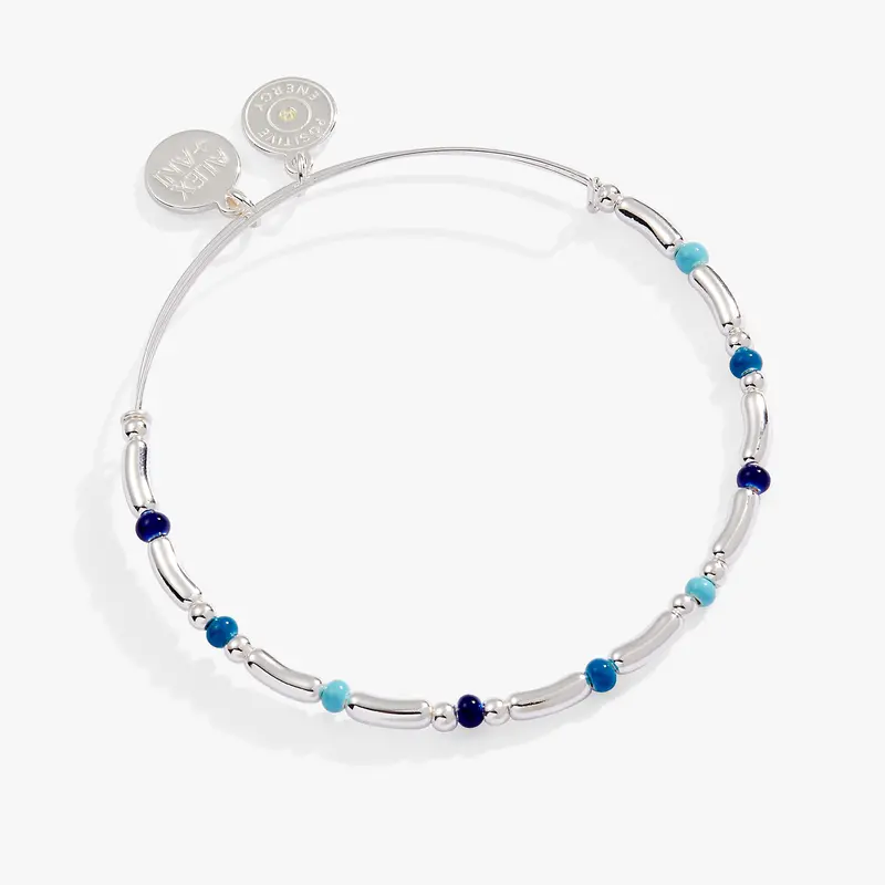 Metallic Beaded Bangle Bracelet