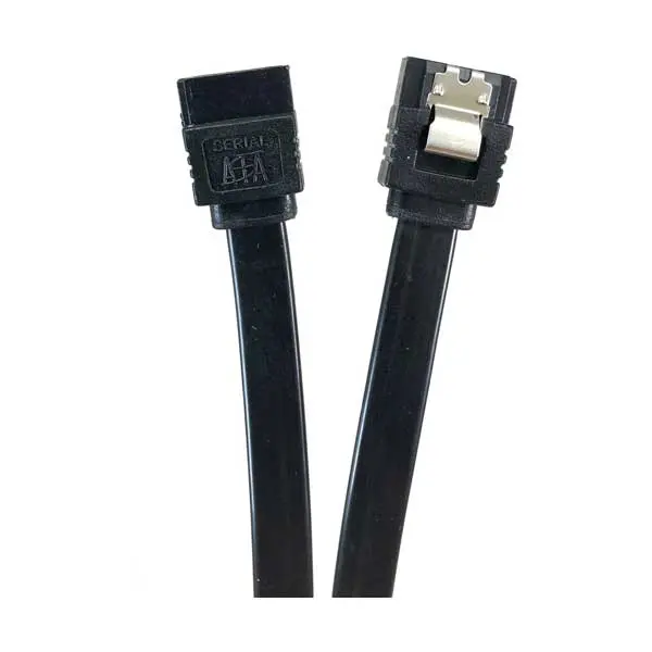 Micro Connectors F03-03MSSB 12-Inch Straight SATA III Cable Featuring Secure Latching