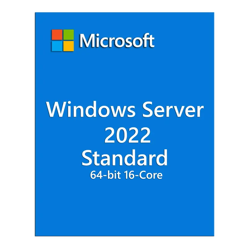 Microsoft Windows Server 2022 Standard – 16-Core OEM License (64-bit)