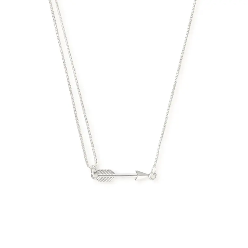 Minimalist Arrow Pull Chain Necklace