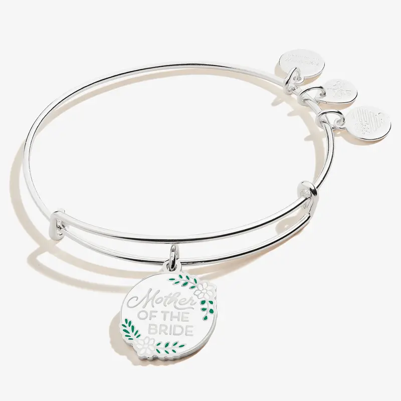 ‘Mother of the Bride’ Elegant Charm Bangle – Sophisticated Keepsake