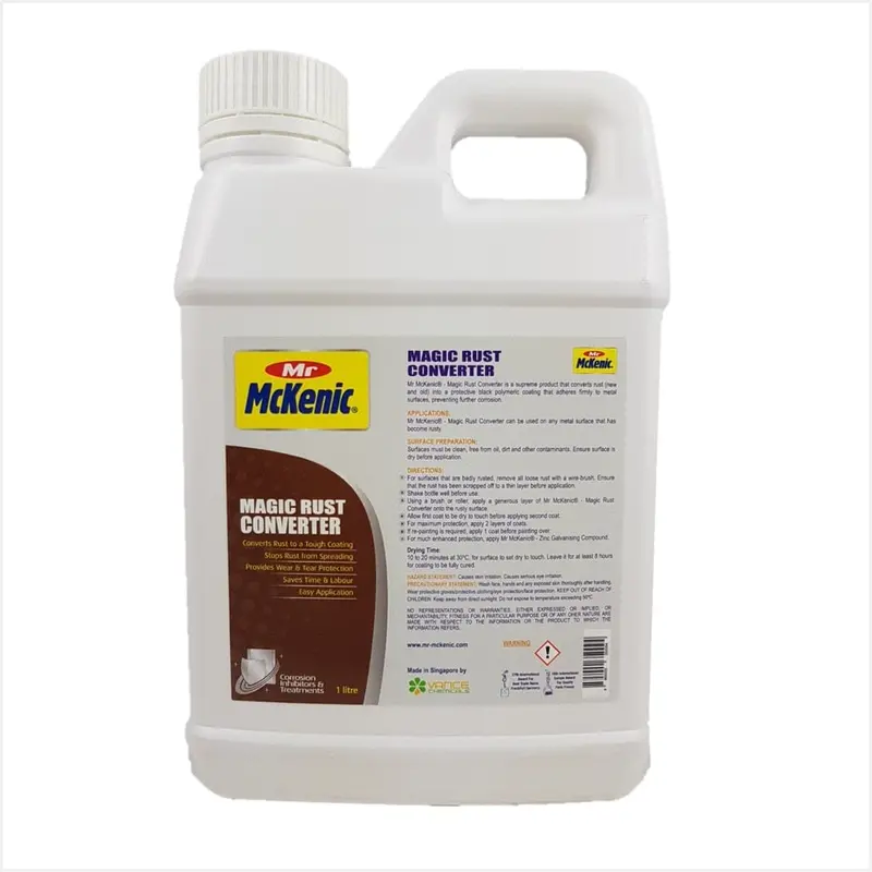 Mr. Mckenic MCK-PC8019 Rust Converter — One-Liter Reactive Formula for Metal Restoration