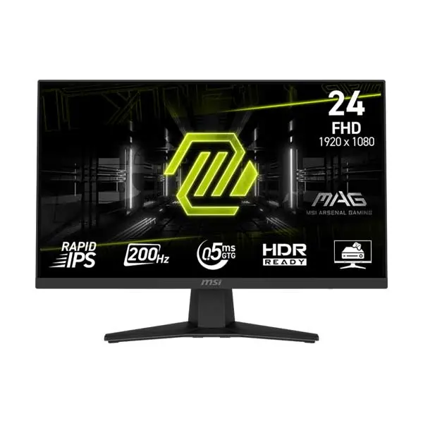 MSI MAG 244F 24-Inch Gaming Monitor: Rapid IPS Panel, 200Hz Refresh Rate, 0.5ms GTG Response