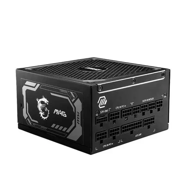 MSI MAG A1000GL PCIE5 1000W 80+ Gold Fully Modular ATX 3.1 Power Supply
