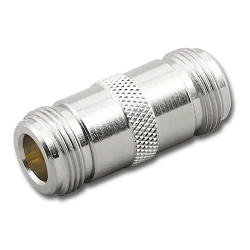 N-Type Female-to-Female Inline RF Coupler for Coaxial Cable Splicing