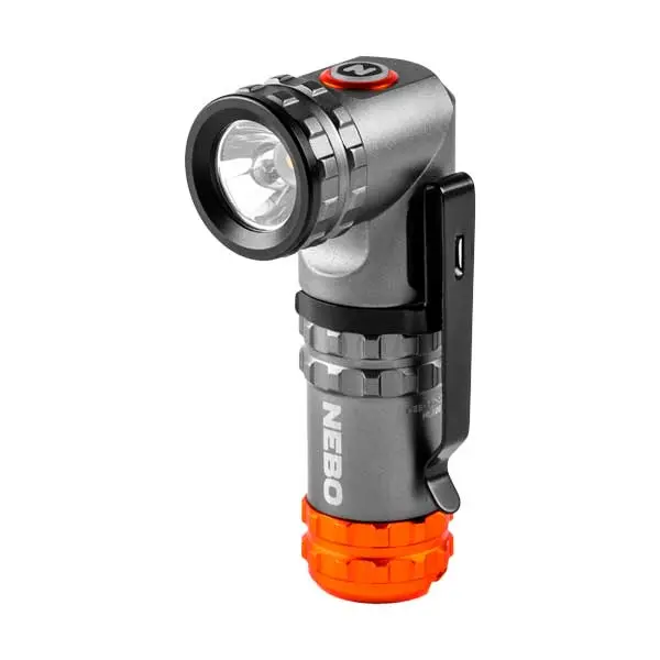 NEBO Franklin Rechargeable Swivel Work Flashlight – 600-Lumen, Adjustable Beam | NEB-FLT-1023