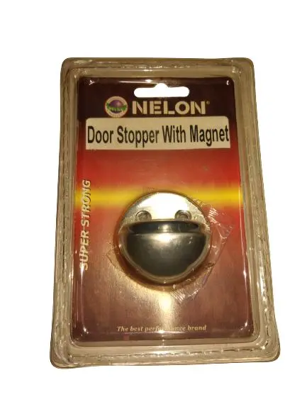 NELON Magnetic Stainless Steel Door Stopper – Slim Mount Design | DR-DSM05
