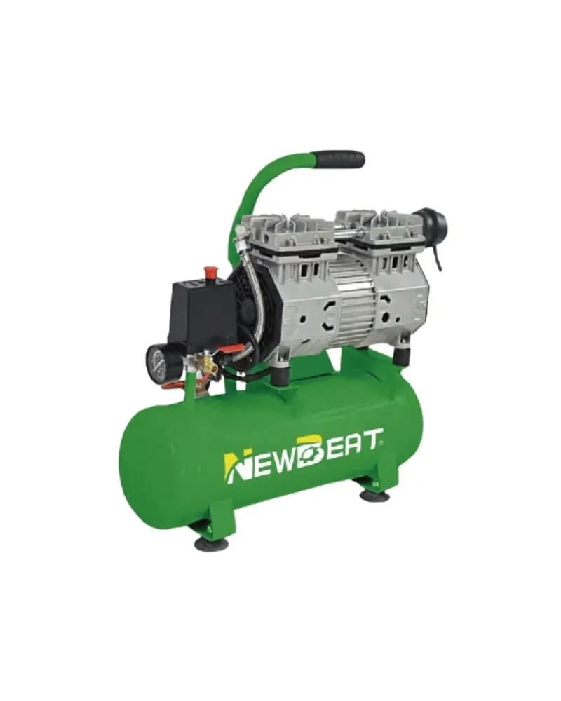 Newbeat NBT-AC-12L Oil-Free Air Compressor – 1.5HP, 12-Liter Tank