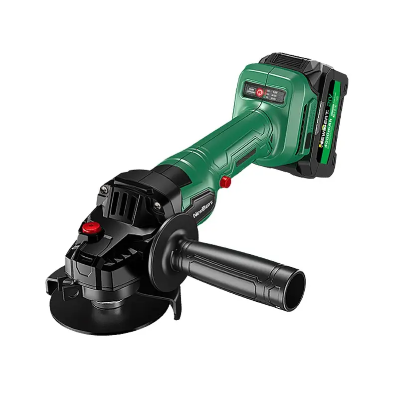NEWBEAT NBT-CAG-100H 21V Cordless 4-Inch Angle Grinder – Brushless Motor, Dual Batteries Included