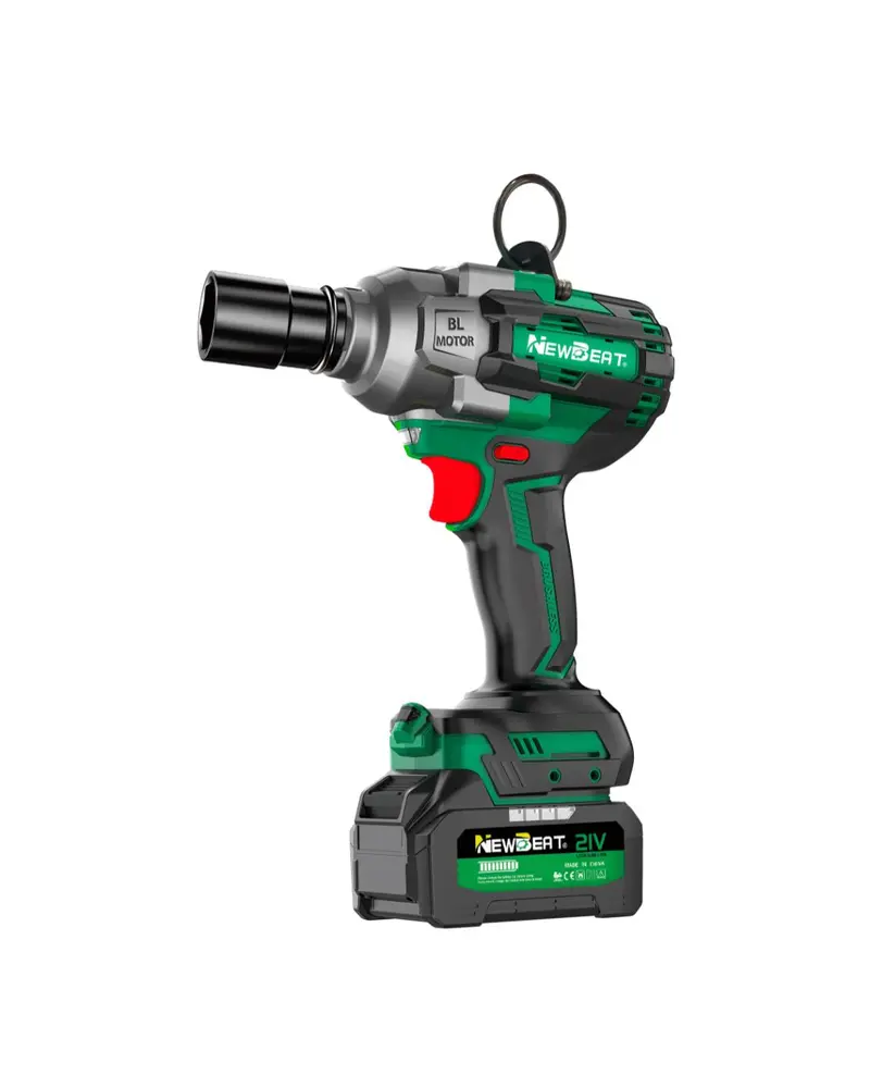 Newbeat NBT-CIW-21I-1000 21V Cordless Impact Wrench – 1000 N·m, Includes 2 Batteries & Charger
