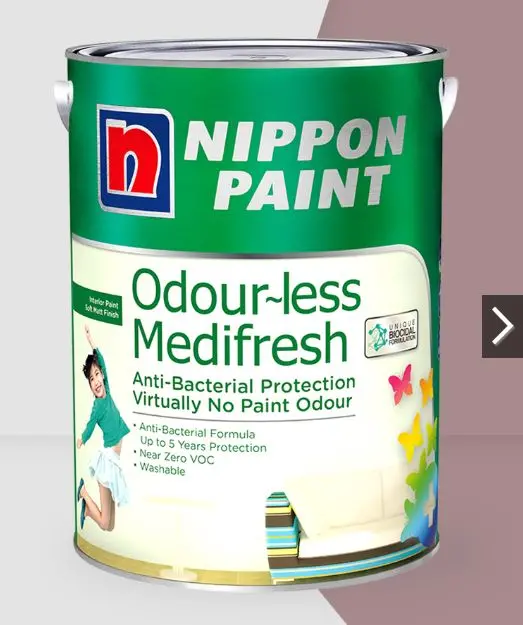 Nippon Odour-less Medifresh Interior Paint – Antibacterial & Low-VOC Formula