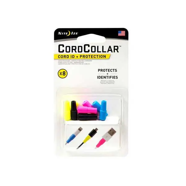 NiteIze Cord Collar – ID Badge Holder and Cable Protector with Secure Loop Closure