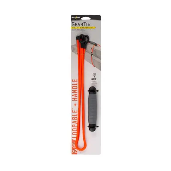 NiteIze Gear Tie Pro – Loopable Cord with Ergonomic Handle for Secure Bundling