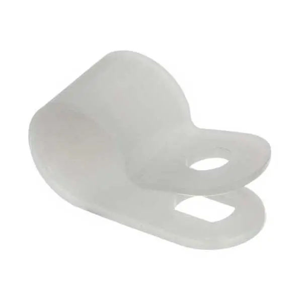 NSI NC-250 1/4-Inch Natural Nylon Screw-Mount Cable Clamp — 100-Pack