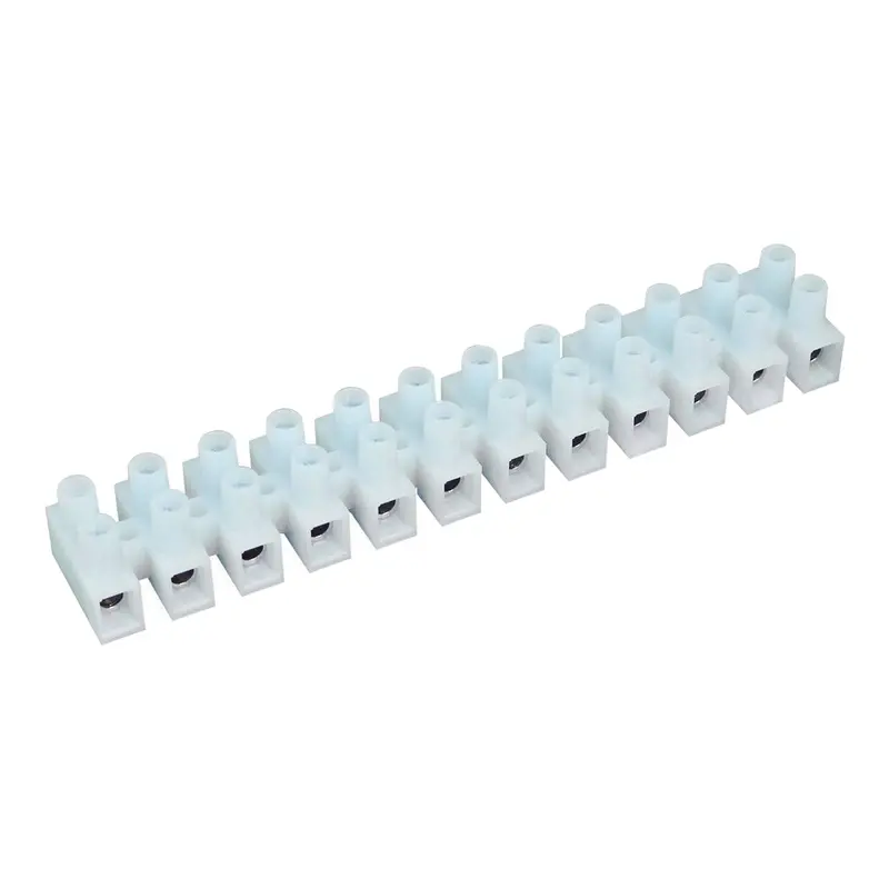 NTE 25-E2000-12 Euro-Style Barrier Strip – 12-Pole, 300V/20A, 8.2mm Pitch