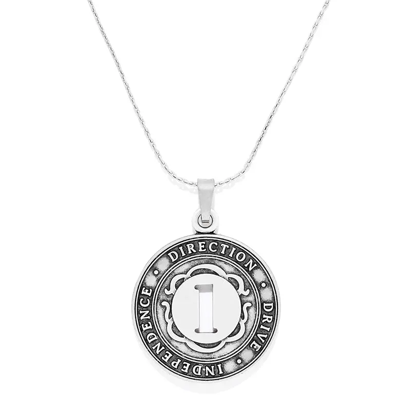 Number 1 Expandable Necklace Symbolizing Leadership