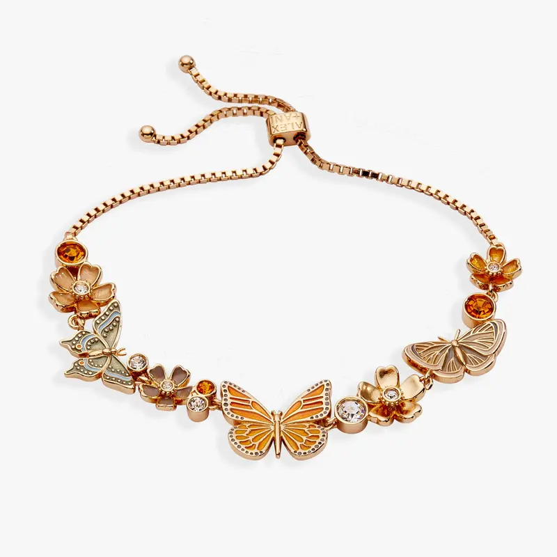 NYBG Butterfly-Embellished Bolo Necklace