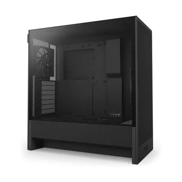 NZXT H5 Flow Mid-Tower Chassis – ATX, Black Mesh Front, Airflow-Optimized