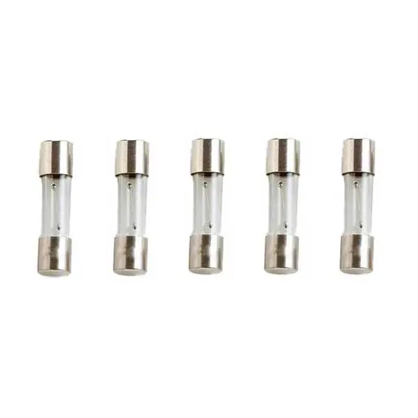 OptiFuse 5×20mm 1A 250V Slow-Blow Glass Fuse – 5-Pack