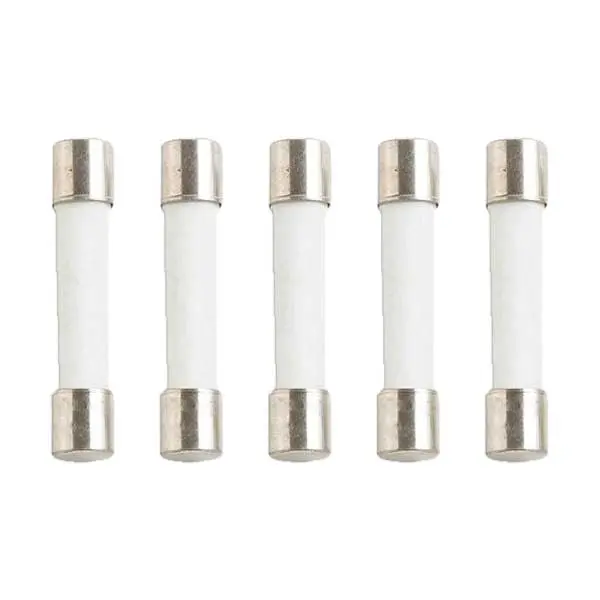 OptiFuse FCA-20A-BP: 20A 250V Fast-Acting Ceramic Fuse (6.3×32mm, 5-Pack)