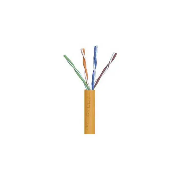 Orange Cat5e Ethernet Cable – 24 AWG, 4-Pair, 350 MHz, PVC Jacket, Sold by the Foot