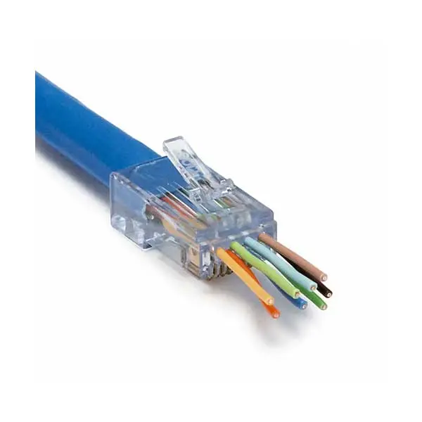 Platinum Tools ezEX38 RJ45 Connectors – 10-Pack Unshielded Cat5e/Cat6 Crimp Terminals