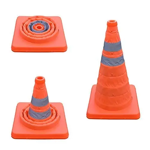 Portable Collapsible Safety Cone – Lightweight Traffic Hazard Warning Device