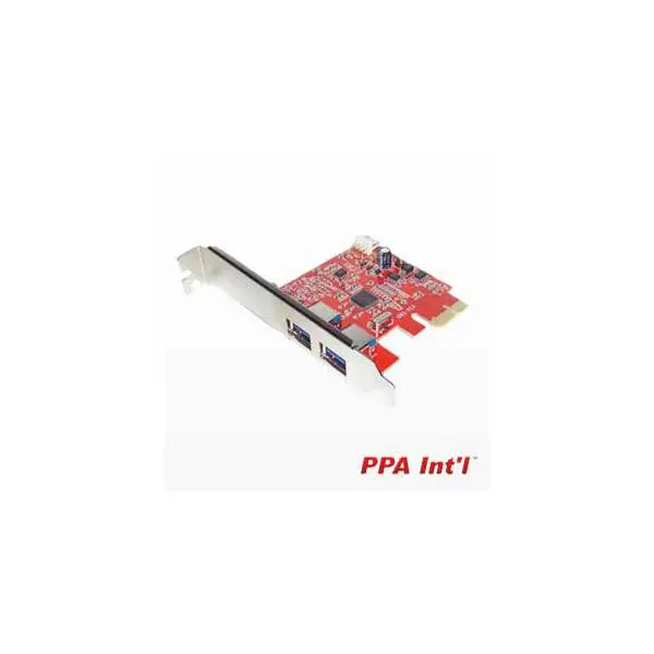PPA International Dual-Port USB 3.0 SuperSpeed PCIe Expansion Card